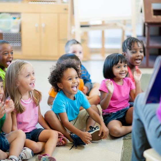 SCH pre-schoolers during story time